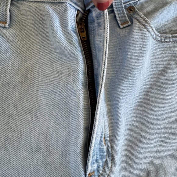 Levis High Waisted Straight Jeans 28 Light Wash Cotton - Picture 6 of 6